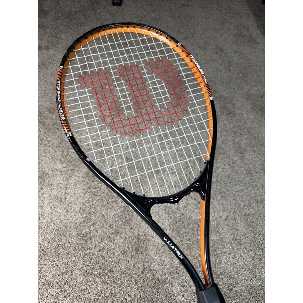 Wilson Tennis Racquet Titanium XL Orange/Black - Grip Size 4 1/2 (L4)